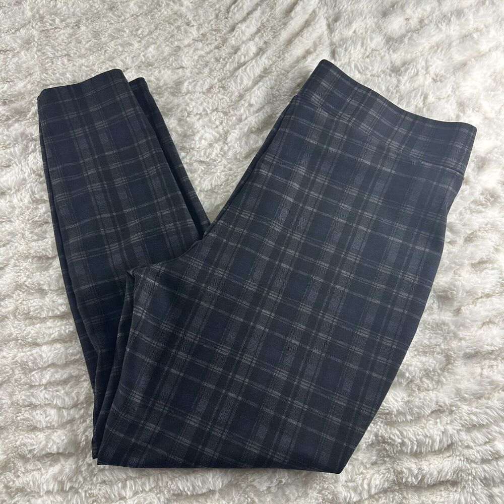 Christopher & Banks Dress Pants Mid Rise Plaid Shaped Fit Size XL Women Stretchy - Picture 14 of 16